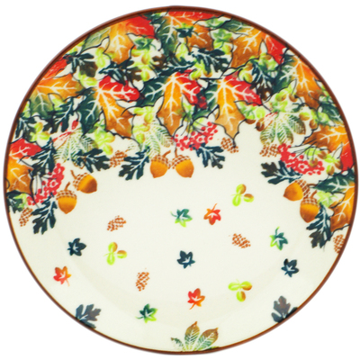Polish Pottery Plate 7&quot; Autumn Wind UNIKAT