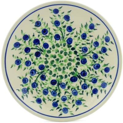 Polish Pottery Plate 7&quot; Blue Dream