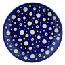 Polish Pottery Plate 7&quot; Blue Eye Scatter UNIKAT