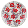 Polish Pottery Plate 7&quot; Bold Blooms UNIKAT