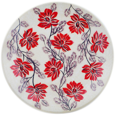 Polish Pottery Plate 7&quot; Bold Blooms UNIKAT