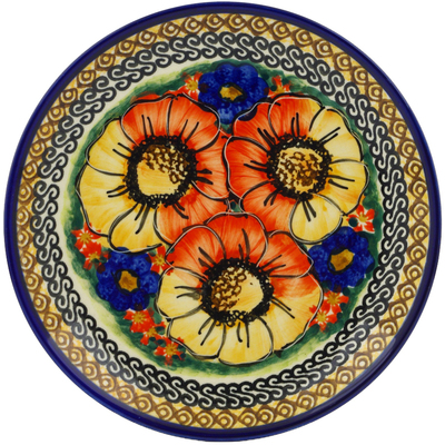 Polish Pottery Plate 7&quot; Bright Beauty UNIKAT