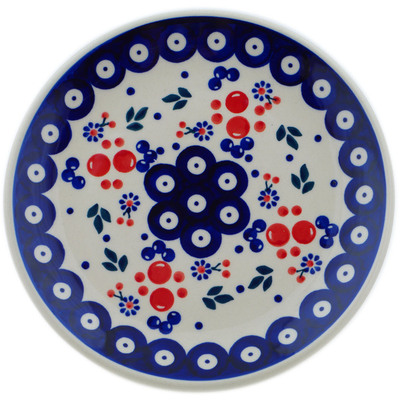 Polish Pottery Plate 7&quot; Burst Of Berries