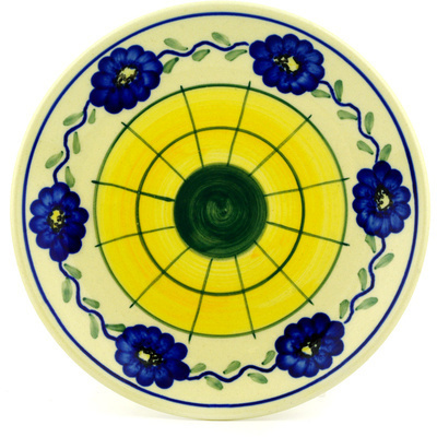 Polish Pottery Plate 7&quot; Corn Field