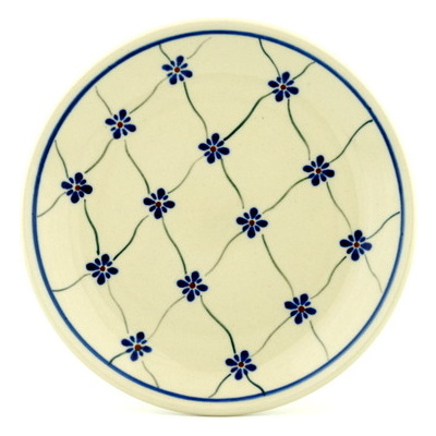 Polish Pottery Plate 7&quot; Country Trellis
