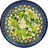 Polish Pottery Plate 7&quot; Cucumber Patch