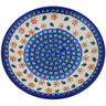 Polish Pottery Plate 7&quot; Daisy Stitches