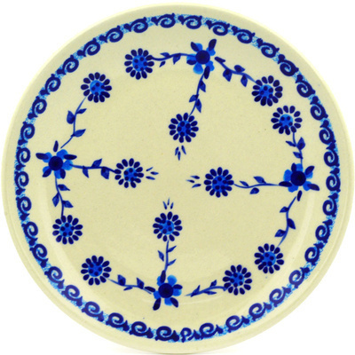 Polish Pottery Plate 7&quot; Delicate Aster
