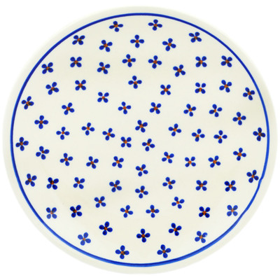 Polish Pottery Plate 7&quot; Dotted Daisy