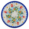 Polish Pottery Plate 7&quot; Easter Basket Galore UNIKAT