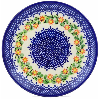 Polish Pottery Plate 7&quot; Elegant Garland