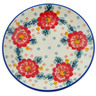 Polish Pottery Plate 7&quot; Floral Valley