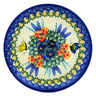 Polish Pottery Plate 7&quot; Flutters In The Wind UNIKAT
