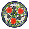 Polish Pottery Plate 7&quot; Fowl In The Florals UNIKAT
