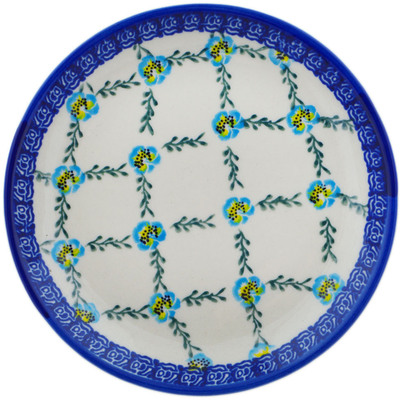 Polish Pottery Plate 7&quot; Garden Games