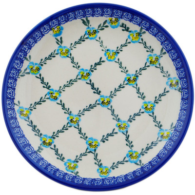 Polish Pottery Plate 7&quot; Garden Games