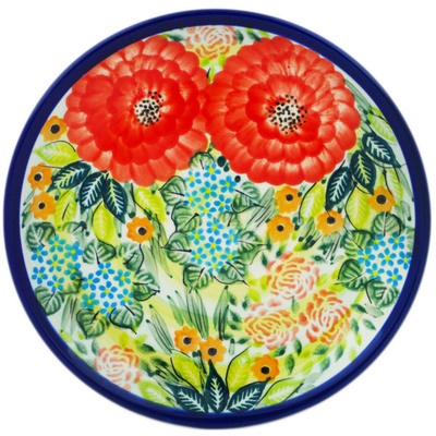 Polish Pottery Plate 7&quot; Garden Heaven UNIKAT