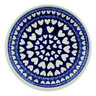 Polish Pottery Plate 7&quot; Heart Of Hearts