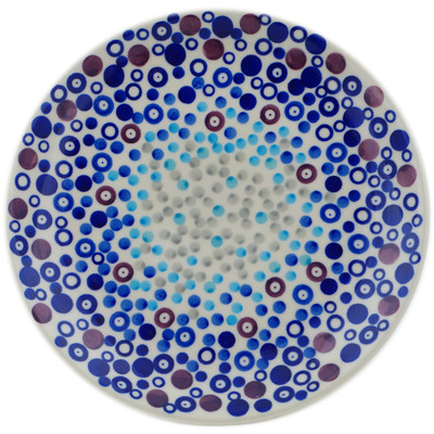 Polish Pottery Plate 7&quot; Kaleidoscope UNIKAT