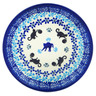 Polish Pottery Plate 7&quot; Kitty Paw Play Time