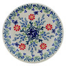 Polish Pottery Plate 7&quot; Last Summer Flowers