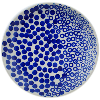 Polish Pottery Plate 7&quot; Lots O&#039; Dots UNIKAT