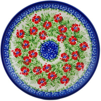 Polish Pottery Plate 7&quot; Midsummer Bloom