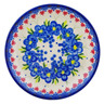 Polish Pottery Plate 7&quot; Passion Poppy