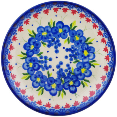 Polish Pottery Plate 7&quot; Passion Poppy