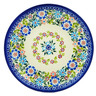 Polish Pottery Plate 7&quot; Playground Meadow UNIKAT