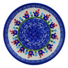 Polish Pottery Plate 7&quot; Tending To The Garden UNIKAT