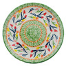 Polish Pottery Plate 7&quot; Tulip Ring