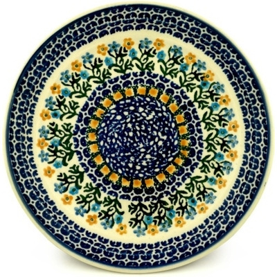 Polish Pottery Plate 8&quot; Field Of Wildflowers