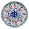 Polish Pottery Plate 8&quot; Last Summer Flowers