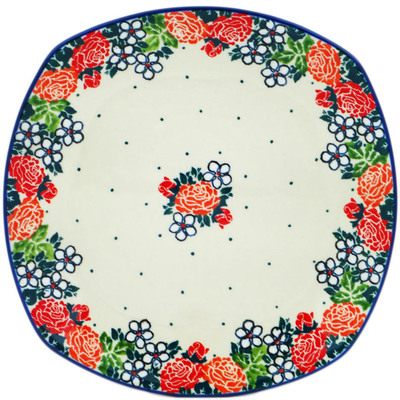 Polish Pottery Plate 8&quot; Spring&#039;s Arrival