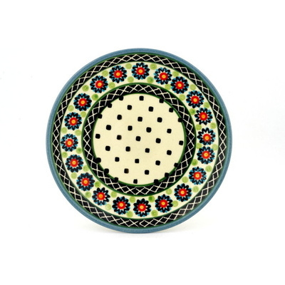 Polish Pottery Plate 8&quot; Sunburt Circle