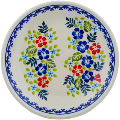 Polish Pottery Plate 8&quot; Wildflower Dreamscape