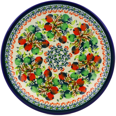 Polish Pottery Plate 9&quot; Apple Orchard
