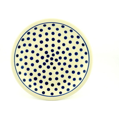 Polish Pottery Plate 9&quot; Polka Dot