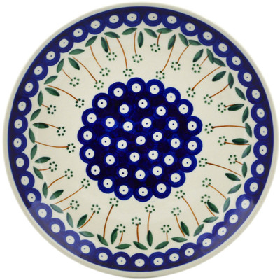 Polish Pottery Plate 9&quot; Springing Daisies