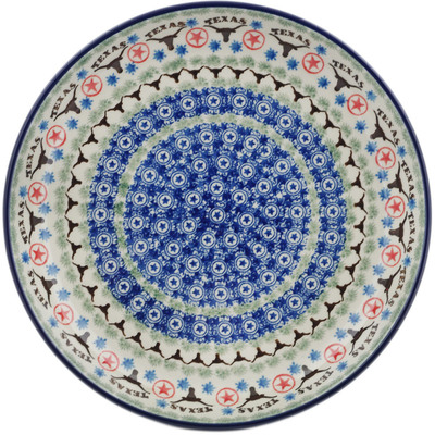 Polish Pottery Plate 9&quot; Texas State