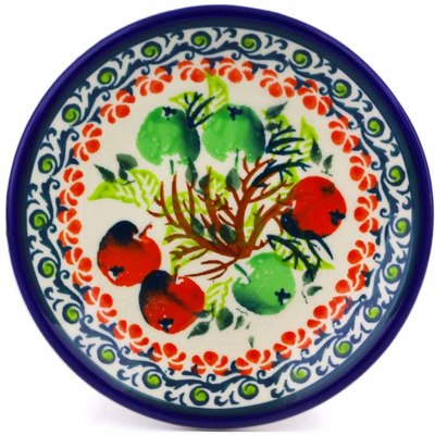 Polish Pottery Plate Small Apple Orchard