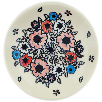 Polish Pottery Plate Small Heavenly Red Wreath