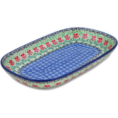 Polish Pottery Platter 10&quot; Maraschino