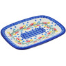 Polish Pottery Platter 10&quot; Wreath Of Bealls