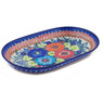 Polish Pottery Platter 11&quot; Butterfly Splendor