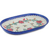 Polish Pottery Platter 11&quot; Cardinal&#039;s Home UNIKAT