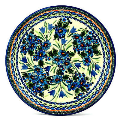 Polish Pottery Platter 13&quot; Evangeline UNIKAT