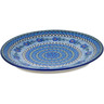 Polish Pottery Platter 14&quot; Blue Delight UNIKAT