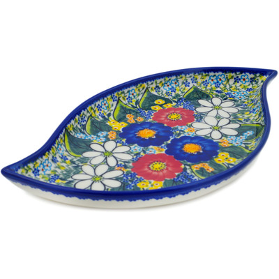 Polish Pottery Platter 14&quot; Magical Spring UNIKAT